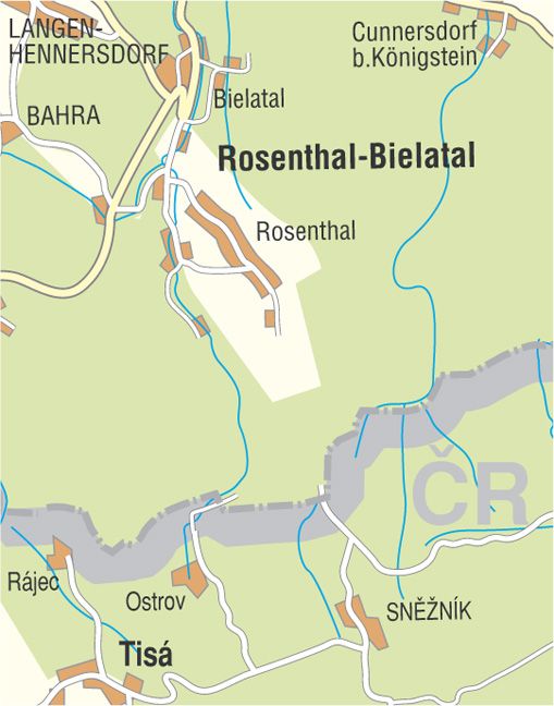 Produktbild: Rosenthal-Bielatal und Umgebung 1 : 15 000