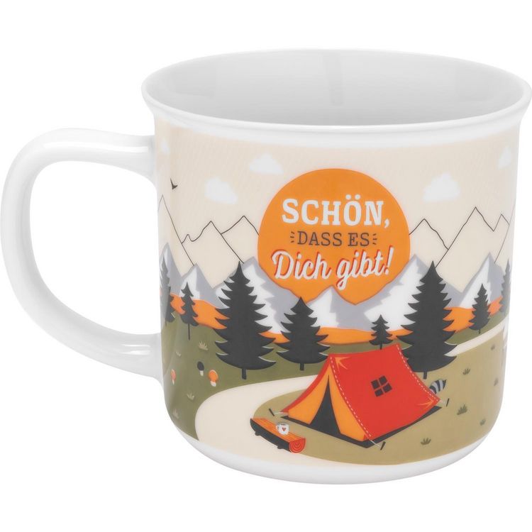 Produktbild: Tasse Motiv Fernweh Berge, in Geschenkbox