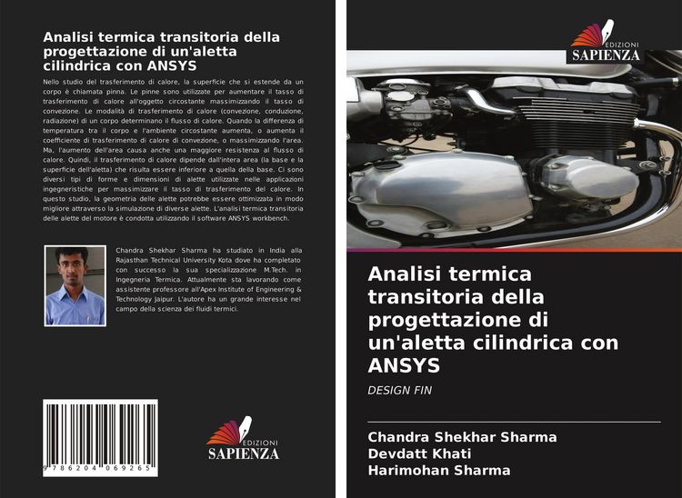 Produktbild: Analisi termica transitoria della progettazione di un'aletta cilindrica con ANSYS