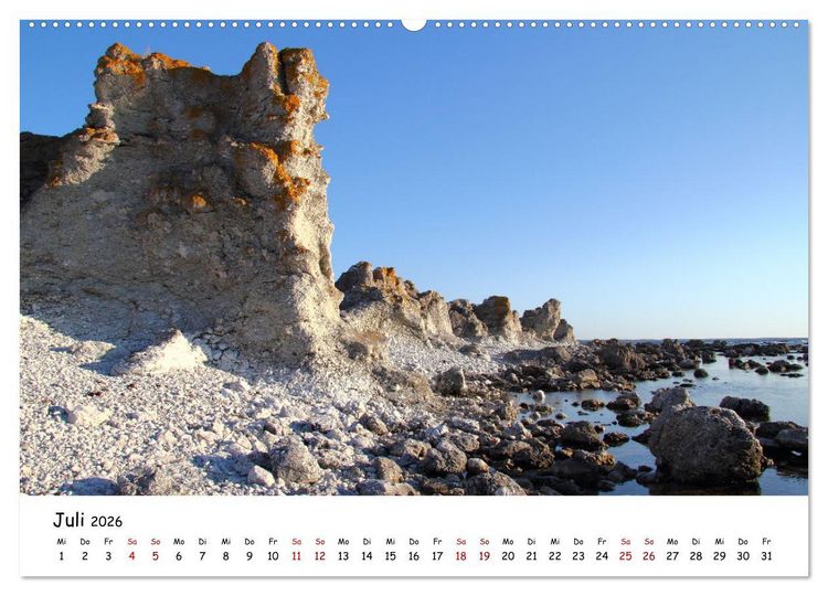 Produktbild: Gotland Impressionen (hochwertiger Premium Wandkalender 2026 DIN A2 quer), Kunstdruck in Hochglanz
