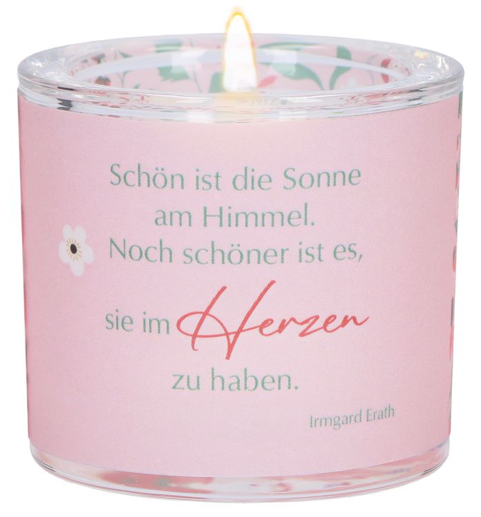 Produktbild: Glaswindlicht zum Geburtstag - Von Herzen f&uuml;r dich