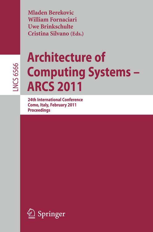 Produktbild: Architecture of Computing Systems - ARCS 2011