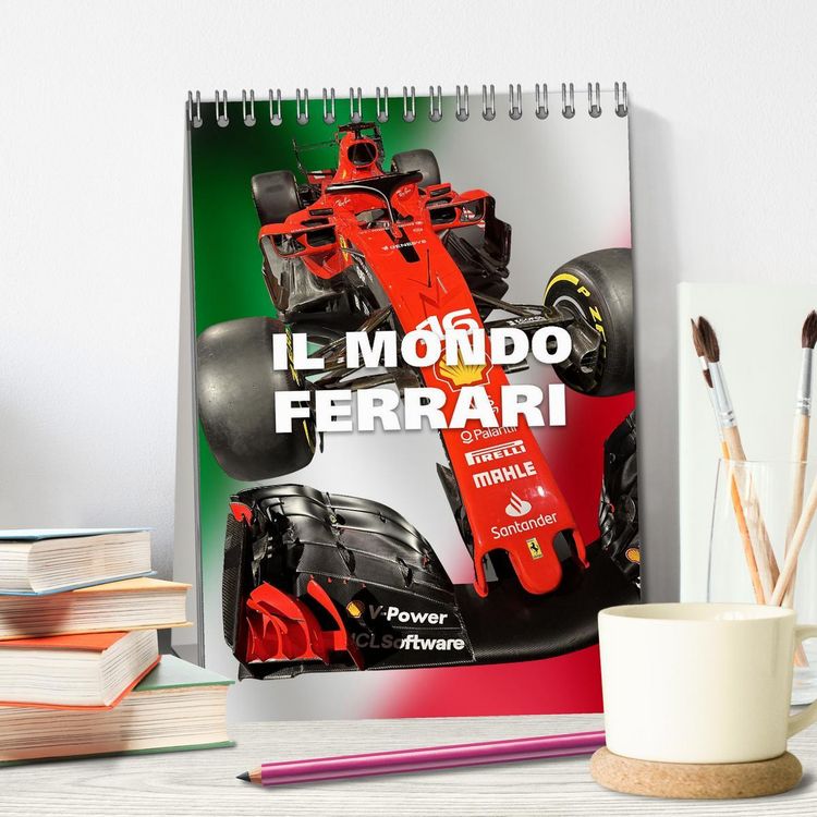 Produktbild: Il Mondo Ferrari (Tischkalender 2026 DIN A5 hoch), CALVENDO Monatskalender