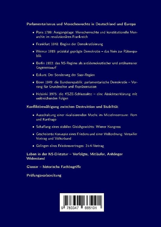 Produktbild: Abiturwissen Geschichte Saarland