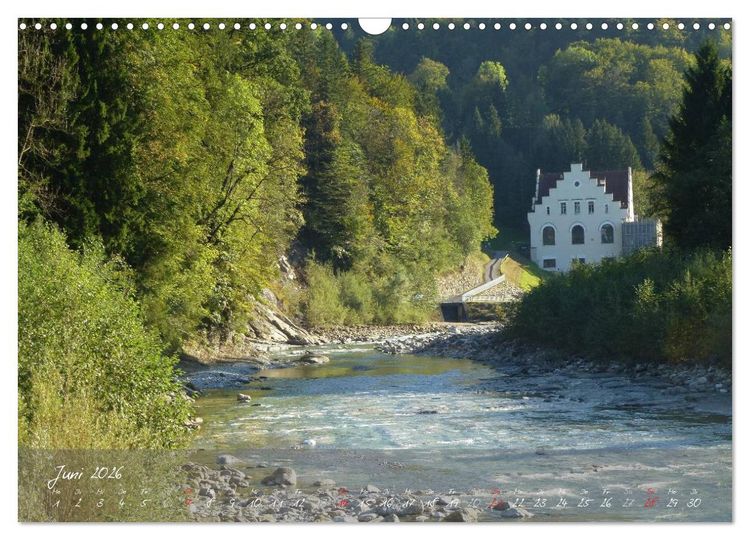 Produktbild: Wasserkraft - Die Bregenzer Ache (Wandkalender 2026 DIN A3 quer), CALVENDO Monatskalender