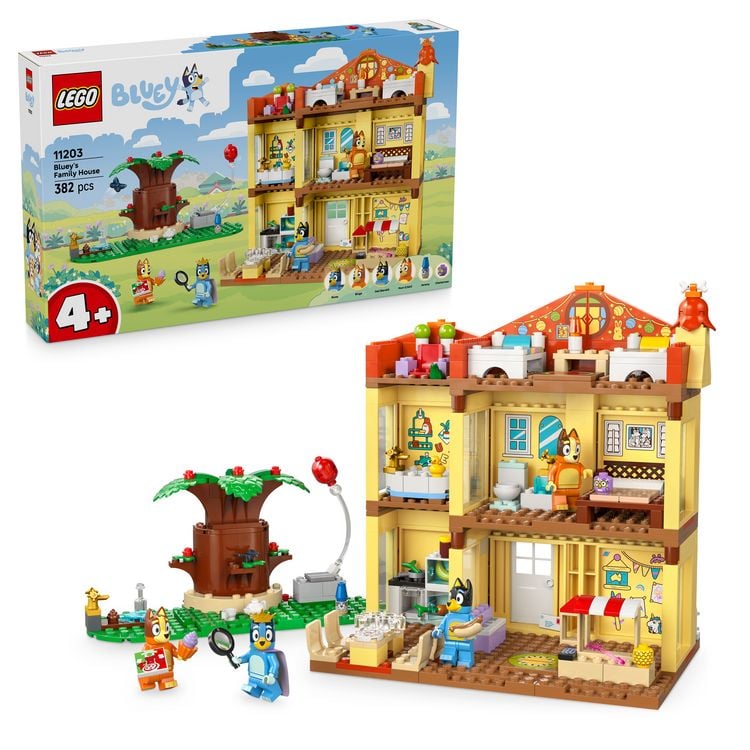 Produktbild: LEGO Bluey: Blueys Haus - Modulares Spielzeug f&uuml;r Kleinkinder - 11203