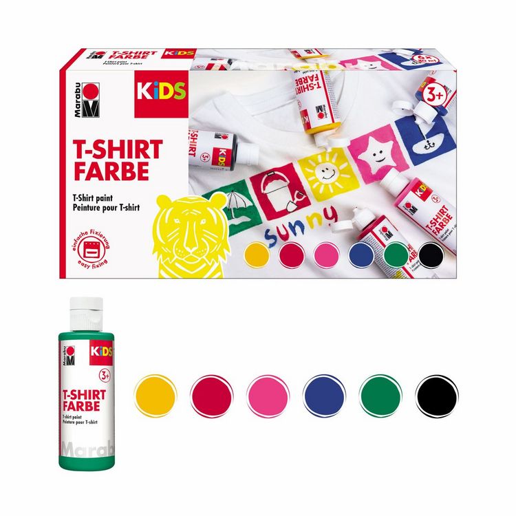 Produktbild: Marabu KiDS T-Shirt Farbe 6x80ml
