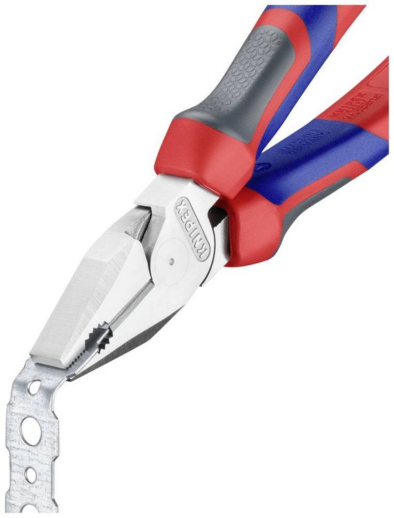 Produktbild: Knipex 02 05 180 Werkstatt Kraft-Kombizange 180mm DIN ISO 5746