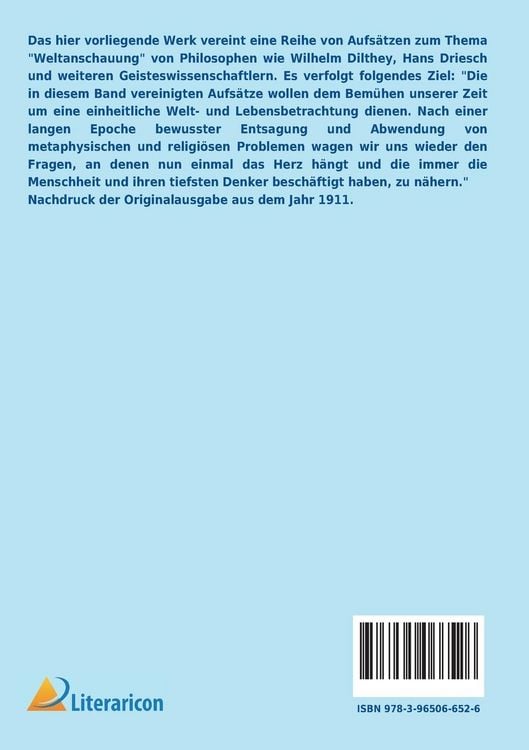 Produktbild: Weltanschauung
