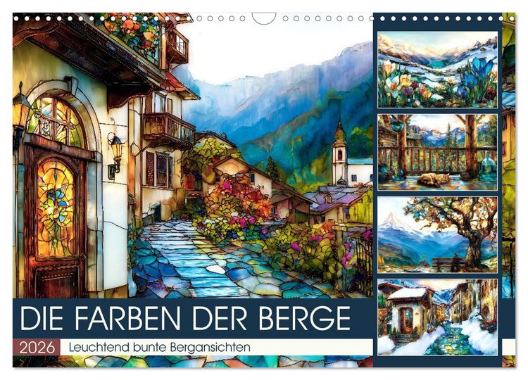 Produktbild: Die Farben der Berge (Wandkalender 2026 DIN A3 quer), CALVENDO Monatskalender