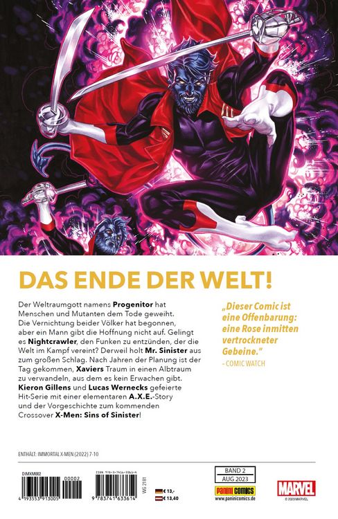Produktbild: Die unsterblichen X-Men