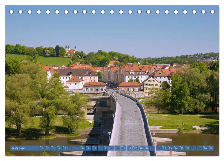 Produktbild: Donauperle Regensburg (Tischkalender 2026 DIN A5 quer), CALVENDO Monatskalender