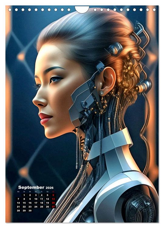 Produktbild: Anmutige Roboter (Wandkalender 2026 DIN A4 hoch), CALVENDO Monatskalender
