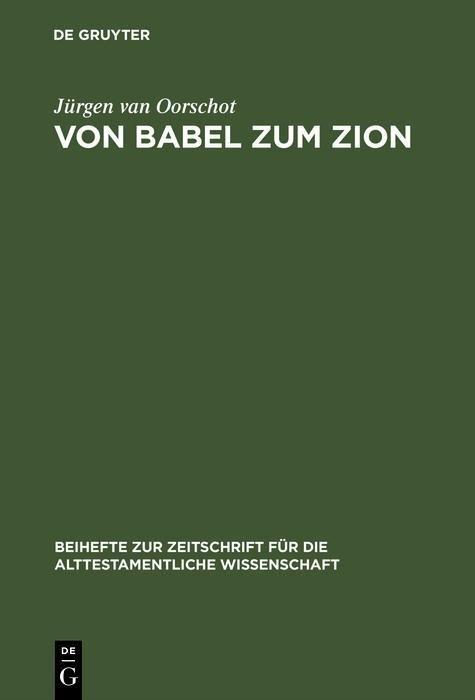Produktbild: Von Babel zum Zion