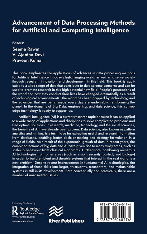 Produktbild: Advancement of Data Processing Methods for Artificial and Computing Intelligence