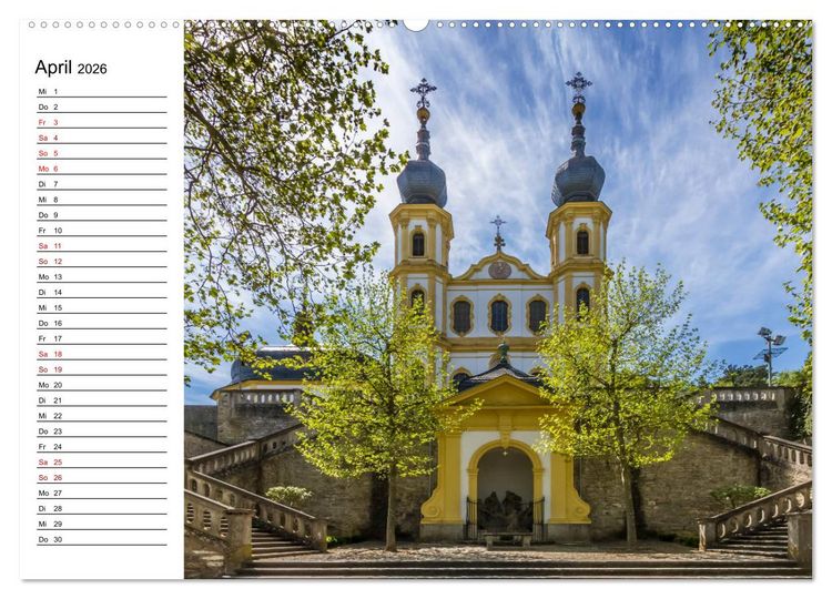 Produktbild: W&Uuml;RZBURG Historisches Stadtherz (hochwertiger Premium Wandkalender 2026 DIN A2 quer), Kunstdruck in Hochglanz