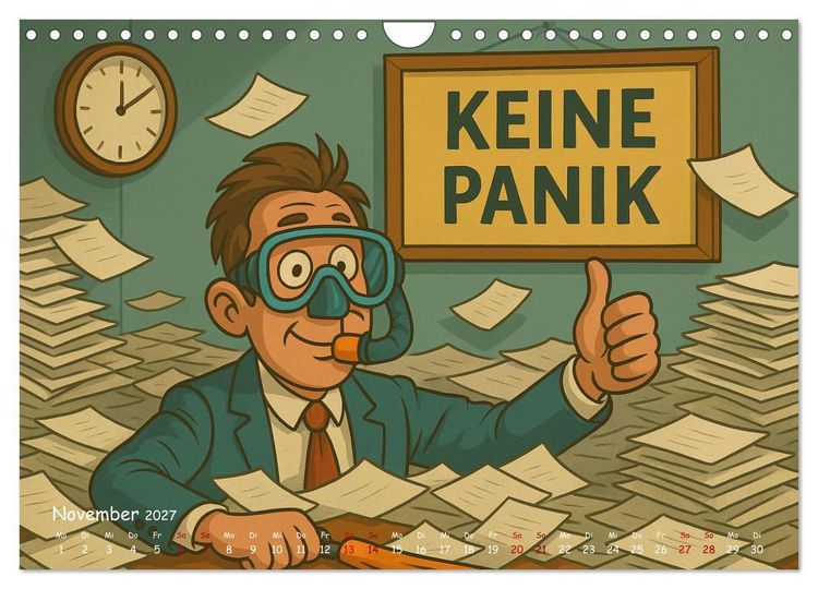 Produktbild: Und t&auml;glich gr&uuml;&szlig;t der Wahnsinn (Wandkalender 2027 DIN A4 quer), CALVENDO Monatskalender