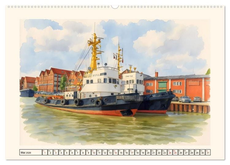 Produktbild: Herz Ostfrieslands - Zauberhaftes Leer (Wandkalender 2026 DIN A2 quer), CALVENDO Monatskalender