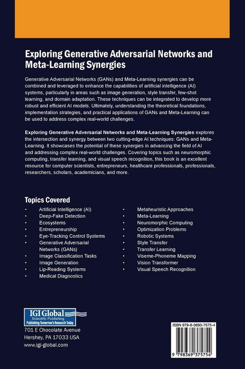 Produktbild: Exploring Generative Adversarial Networks and Meta-Learning Synergies
