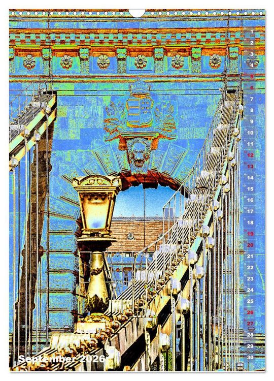 Produktbild: Budapest - K&uuml;nstlerische Fotografie (Wandkalender 2026 DIN A3 hoch), CALVENDO Monatskalender
