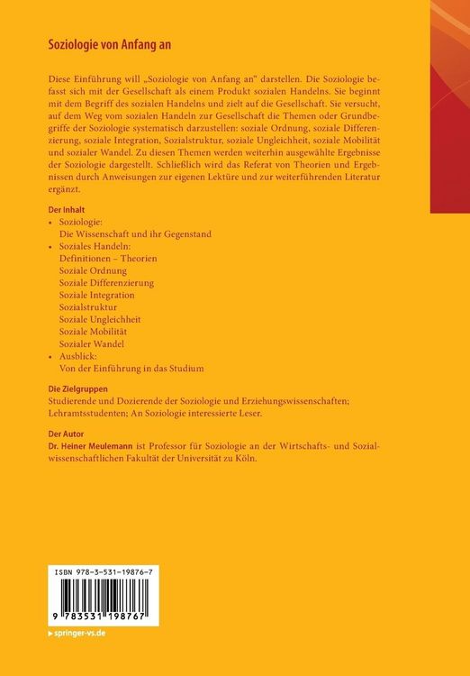 Produktbild: Soziologie von Anfang an
