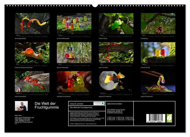 Produktbild: Die Welt der Fruchtgummis (hochwertiger Premium Wandkalender 2026 DIN A2 quer), Kunstdruck in Hochglanz