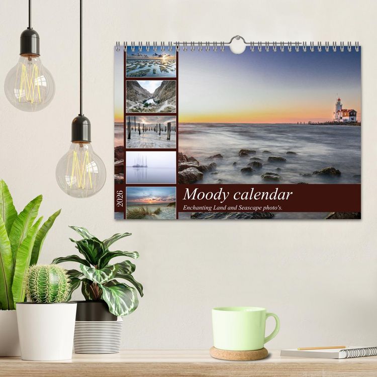Produktbild: Moody calendar (Wall Calendar 2026 DIN A4 landscape), CALVENDO 12 Month Wall Calendar