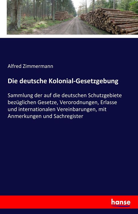 Produktbild: Die deutsche Kolonial-Gesetzgebung