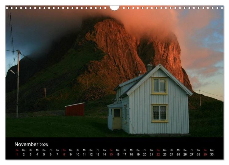 Produktbild: Norwegen 2026 (Wandkalender 2026 DIN A3 quer), CALVENDO Monatskalender