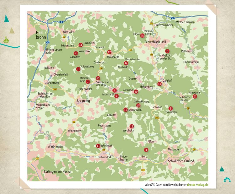 Produktbild: Schw&auml;bisch-Fr&auml;nkischer Wald. Wandern f&uuml;r die Seele