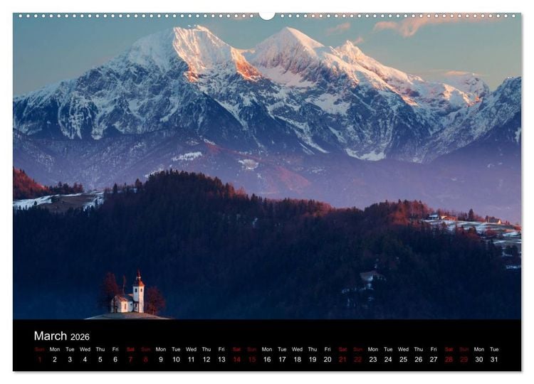 Produktbild: Mountains of Slovenia (High Quality Premium Wall Calendar 2026 DIN A2 landscape),CALVENDO 12 Month Wall Calendar