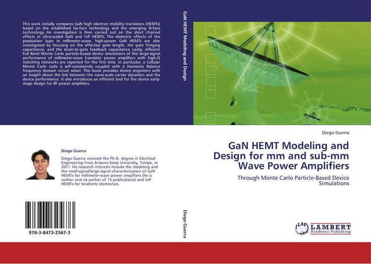 Produktbild: GaN HEMT Modeling and Design for mm and sub-mm Wave Power Amplifiers