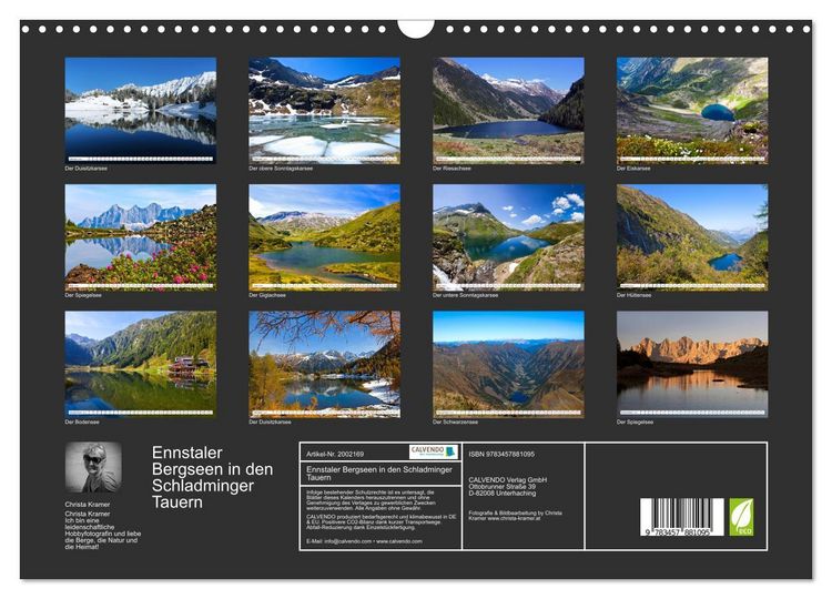 Produktbild: Ennstaler Bergseen in den Schladminger Tauern (Wandkalender 2026 DIN A3 quer), CALVENDO Monatskalender