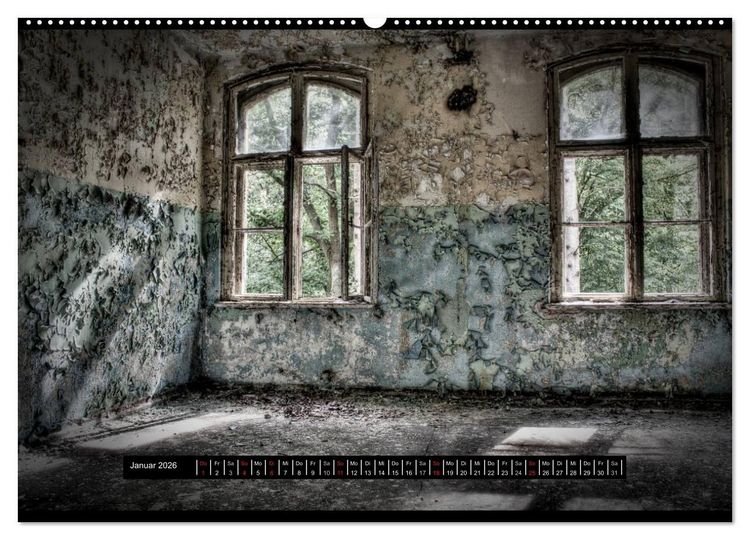 Produktbild: Lost Places, Vergessene Orte / AT-Version (Wandkalender 2026 DIN A2 quer), CALVENDO Monatskalender