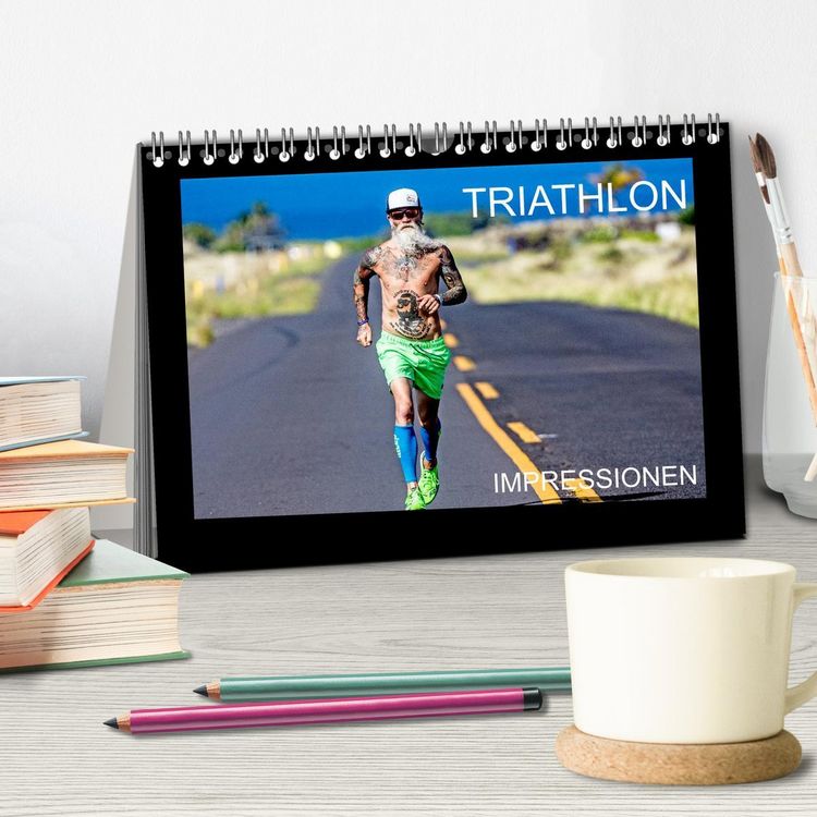 Produktbild: TRIATHLON Impressionen (Tischkalender 2026 DIN A5 quer), CALVENDO Monatskalender