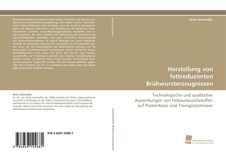Produktbild: Herstellung von fettreduzierten Br&uuml;hwursterzeugnissen