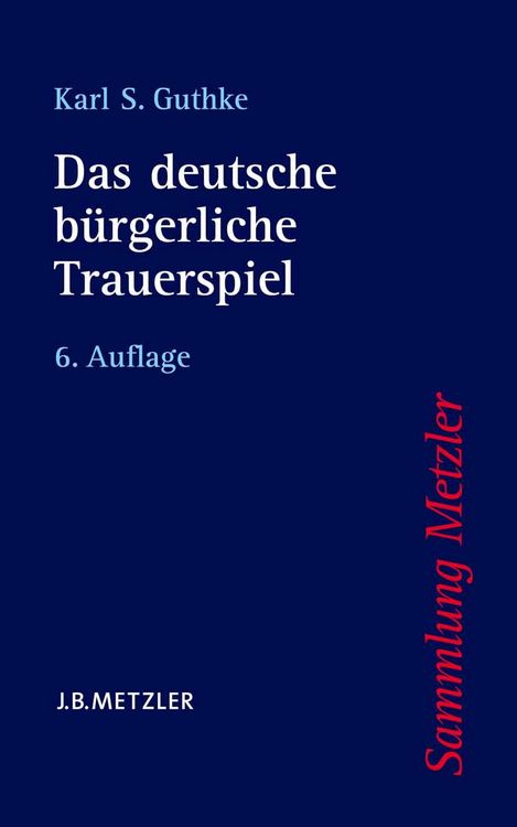 Produktbild: Das deutsche b&uuml;rgerliche Trauerspiel