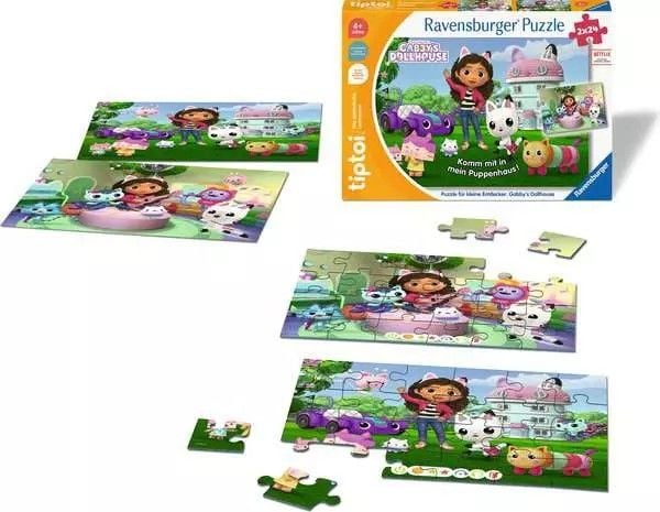 Produktbild: tiptoi&reg; Puzzle f&uuml;r kleine Entdecker: Gabby&rsquo;s Dollhouse - 2x24 Teile