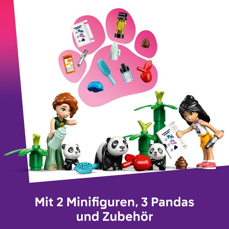 Produktbild: LEGO Friends 42648 Panda-Pflegestation, Kinder Spielzeug zum Bauen