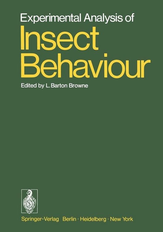 Produktbild: Experimental Analysis of Insect Behaviour