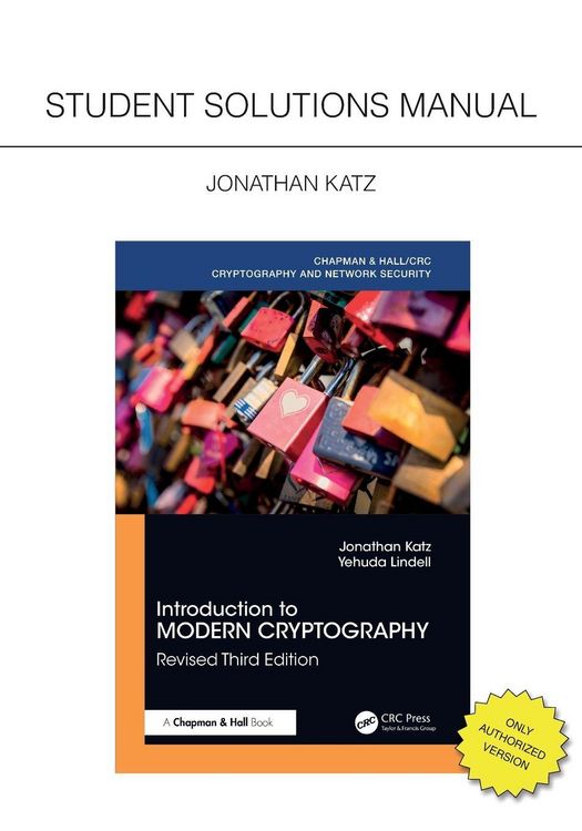 Produktbild: Introduction to Modern Cryptography, Revised Third Edition