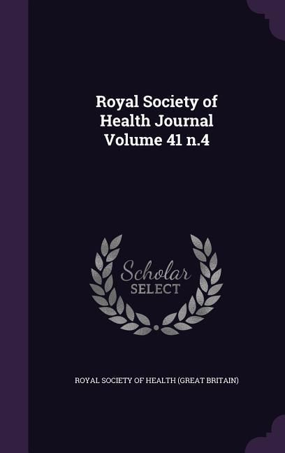 Produktbild: Royal Society of Health Journal Volume 41 n.4