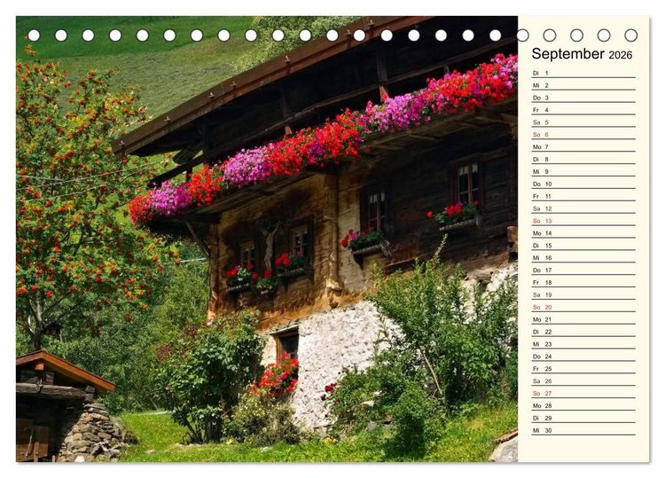 Produktbild: Vinschgau - Die Sonnenseite S&uuml;dtirols (Tischkalender 2026 DIN A5 quer), CALVENDO Monatskalender