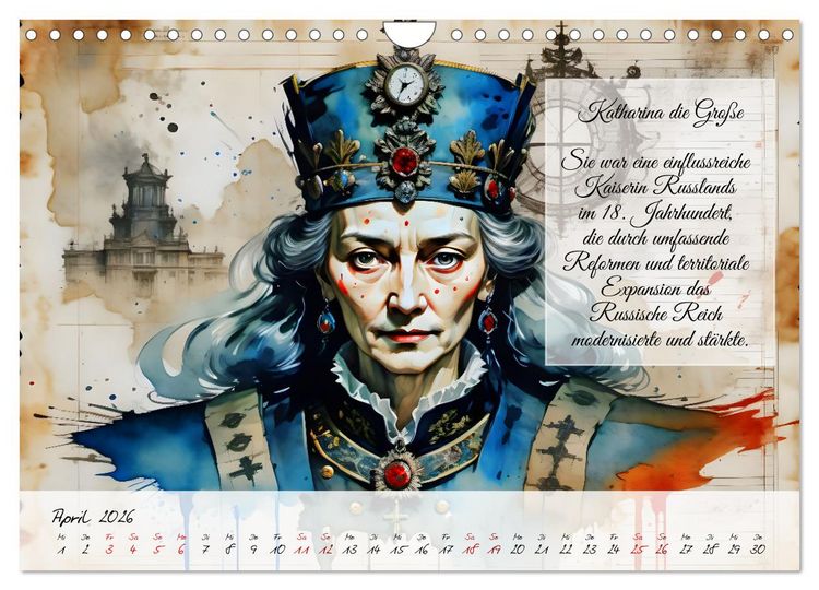 Produktbild: Legend&auml;re Ikonen der Geschichte (Wandkalender 2026 DIN A4 quer), CALVENDO Monatskalender