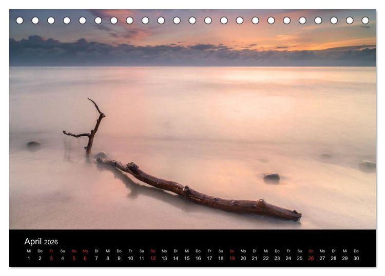 Produktbild: wonderful moments - R&uuml;gen 2026 (Tischkalender 2026 DIN A5 quer), CALVENDO Monatskalender
