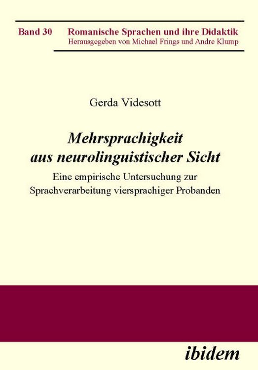 Produktbild: Mehrsprachigkeit aus neurolinguistischer Sicht