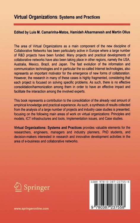 Produktbild: Virtual Organizations
