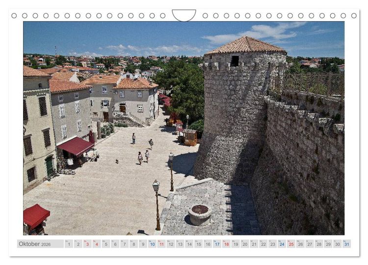 Produktbild: Kroatien - Plitwitzer Seen, Rijeka und Krk (Wandkalender 2026 DIN A4 quer), CALVENDO Monatskalender