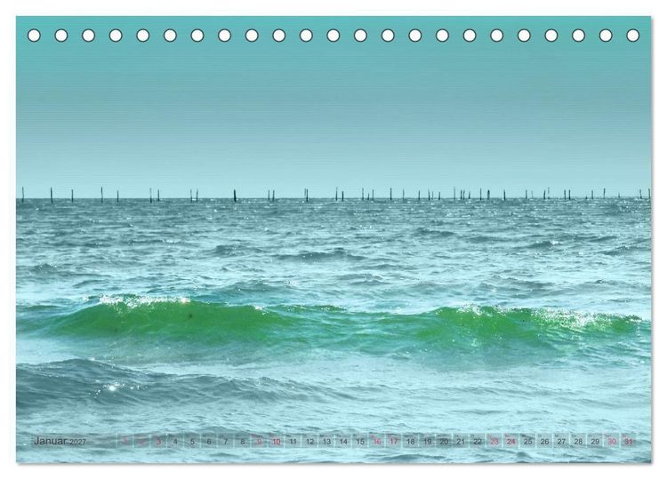 Produktbild: Photo-Art / Ozean (Tischkalender 2027 DIN A5 quer), CALVENDO Monatskalender