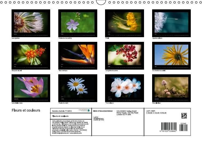 Produktbild: Liatard, A: Fleurs et couleurs (Calendrier mural Calendrier